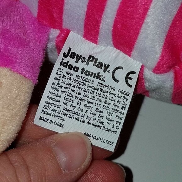 FlipZee Trolls 2 in 1 Pretty In Pink 15" Plush Stuffed Animal Toy Jay Play 2017 - Picture 9 of 9